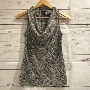 Ann Taylor Sleeveless Shell Tank Cowl Neck OP